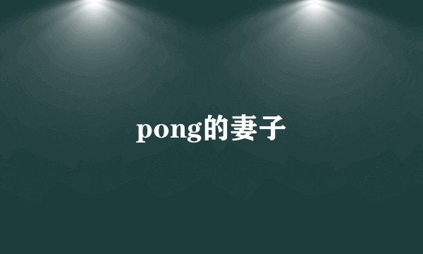 pong的妻子