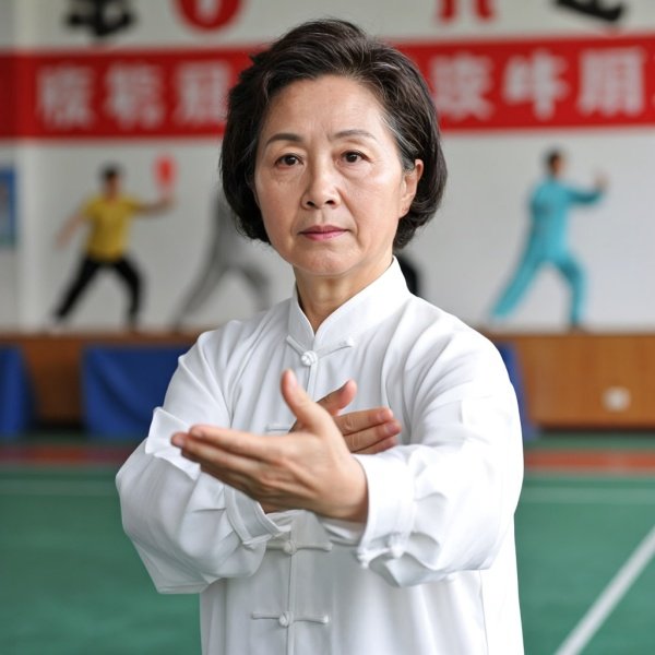 吴阿敏太极推手中