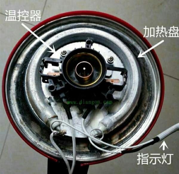 电热水壶内部电路原理图,学会自己手动修,又省一笔!