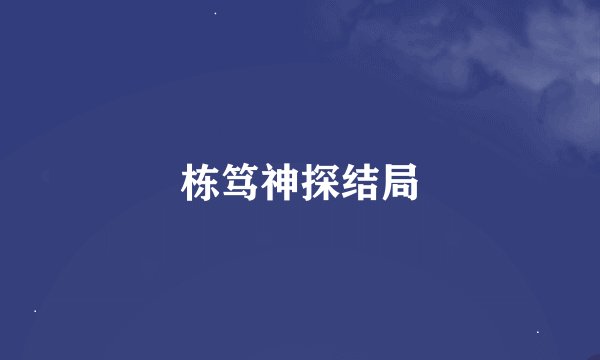 栋笃神探结局