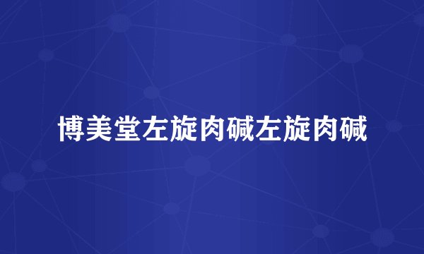 博美堂左旋肉碱左旋肉碱