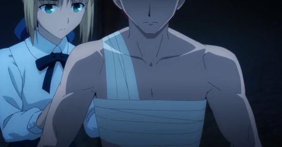 求Fate stay night 游戏里补魔截图。