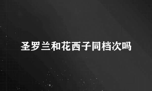 圣罗兰和花西子同档次吗