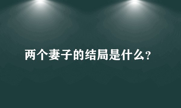 两个妻子的结局是什么？