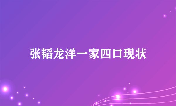 张韬龙洋一家四口现状