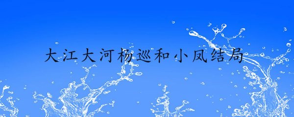 杨巡和小凤结局