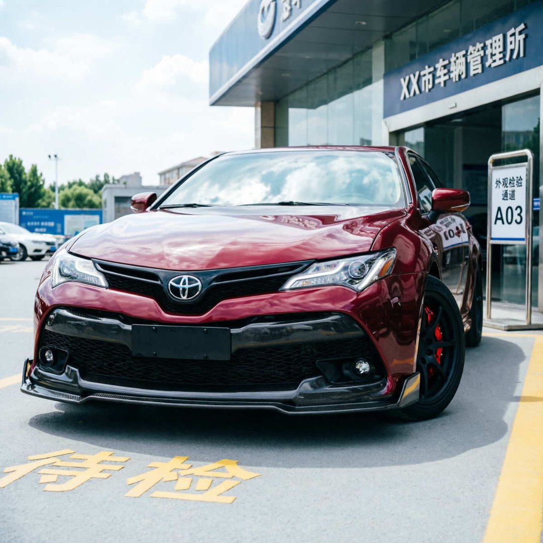 锐志改刀峰前脸用不用备案没有登记证书